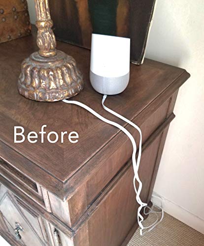 Image of Pearl Off White Lamp Cord Cover Thin-Style 100% Silk 9 ft Long