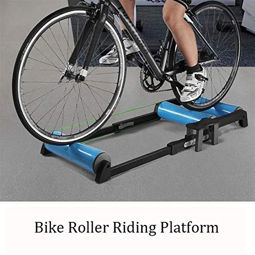 Wertyu Bike Roller Platform Home Fitness Road Bike Roller Cycling Trainer Rollers Riding Platform Outdoor Indoor Exercise Bicycle Roller Bicycle Trainer (Color : Blue) #TOP5