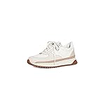 Madewell Women's Kickoff Trainer Sneakers in Neutral Colorblock Leather, Antique Cream Multi, 6 Medium US