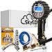 Digital tire inflator with pressure gauge -200 PSI air gauge chuck and Compressor Accessories color tire valve caps