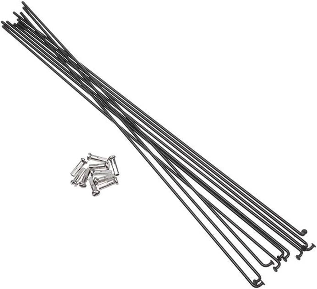 Bike Spokes 24pcs 14g Bicycle Stainless Steel Spokes with Nipples Wires Cycling Repair Tool
