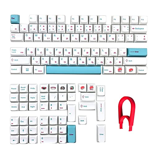 Keycaps PBT 121 touches style japonais profil XDA switch Cherry MX