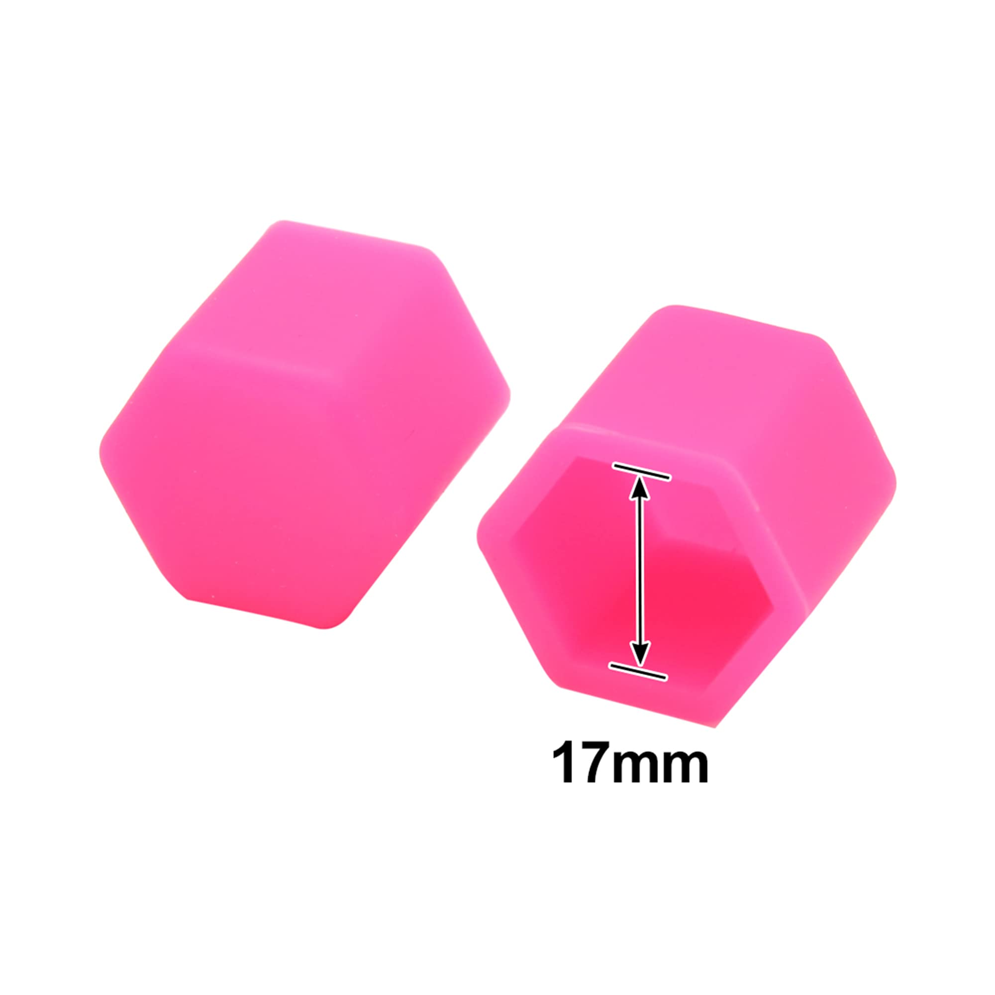 Sourcingmap® 20PCS 17 mm rosa luminoso auto mozzo ruota Lug dado bullone vite copertura tappo protettivo