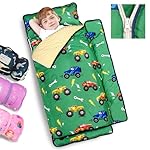 Primlect Nap Mat: Soft Portable Sleeping Bag Detachable Pillow Mat Blanket 2" Thickened Extra Large Kids Toddler Mats for Preschool and Daycare