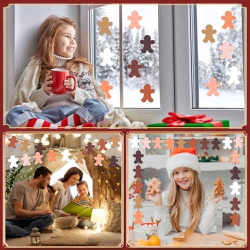 MixTeach 200 peças recortes de homem-biscoito de natal 4 ''recortes de papel em forma de pessoas d