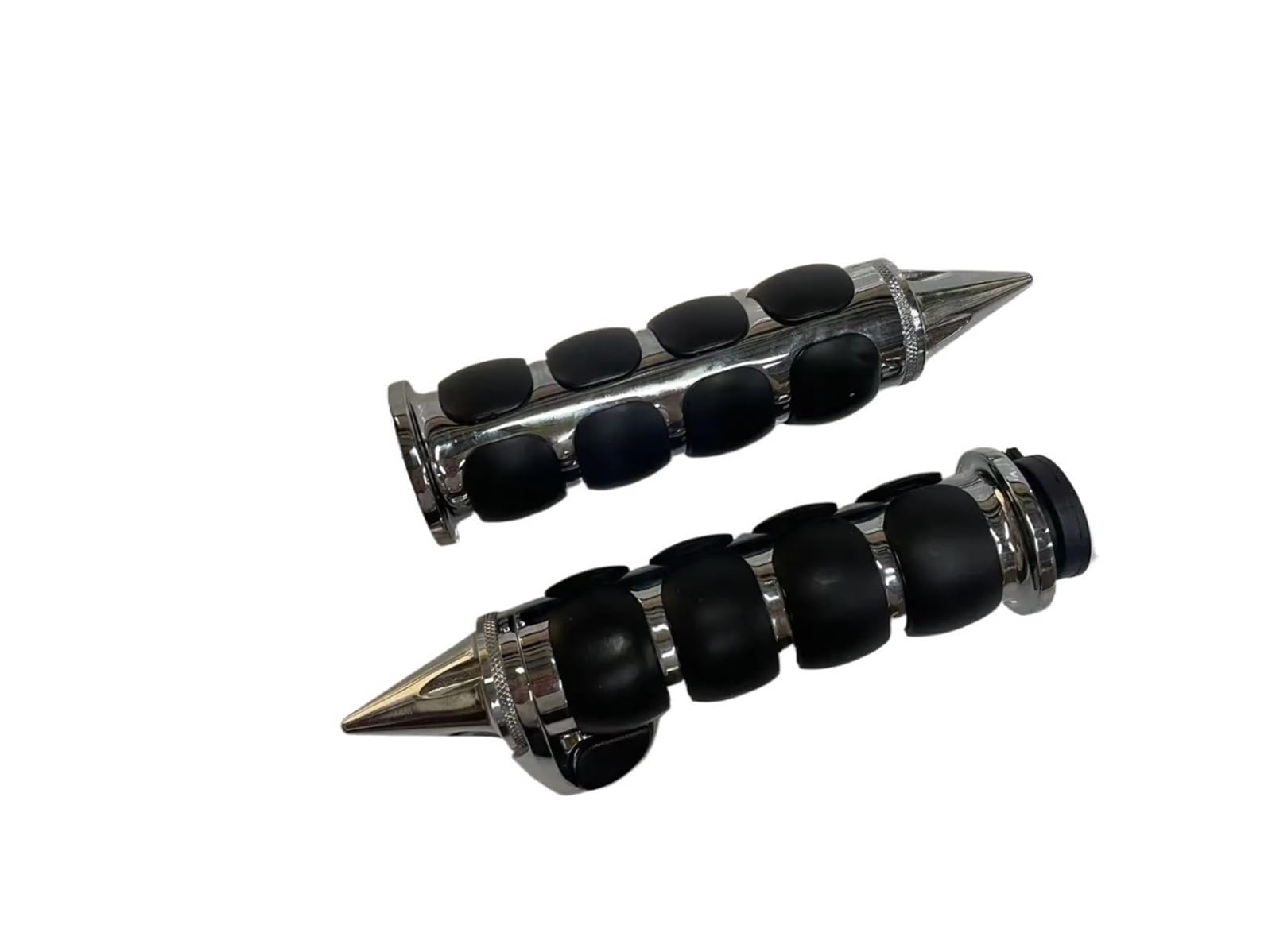 Manopole Per Freni In Gomma Manopole per manubrio antiscivolo in gomma da 1" e 25 mm, adatte per Harley, adatte per Honda, adatte per Kawasaki, adatte per Suzuki, Cross Grip