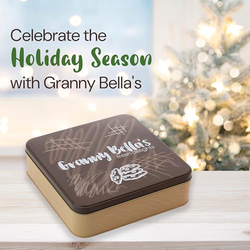 Granny Bellas Fathers Day Gift Baskets, Holiday Chocolate Crinkle Cookie Gifts for Mom, Dad, Gourmet Food Delivery for Husband, Grandpa, Sonm Daughter, Coworkers Family and Friends