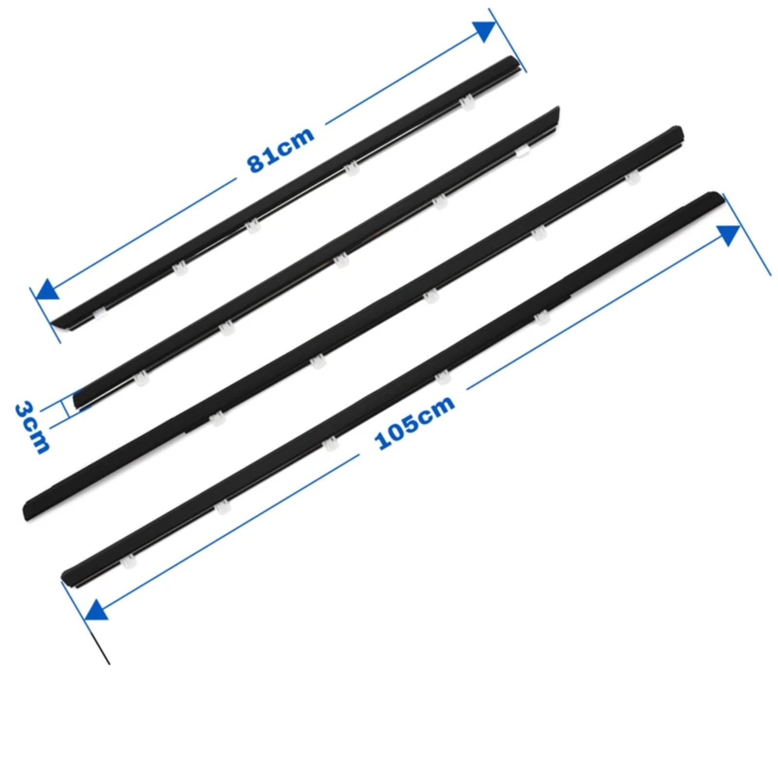Guarnizioni Portiera Auto Compatibile Con Civic 2012 2013 2014 2015 Guarnizione In Gomma Protettiva Per Finestrini Esterni Per Auto, Modanatura Per Finestrini.