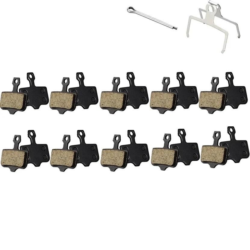 10/20/30/40/50 Paar Fahrrad-Scheibenbremsbeläge aus organischem Harz, kompatibel mit R/CR/E1/3/5/7/9 DB1 DB3 DB5(20Pairs Resin)