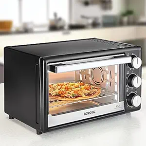 Borosil Best 25 L Air Fryer Oven Toaster & Griller, Convection, Air Fry, Grill, Bake & Toast, Black, 25 Liter, 1800 Watt