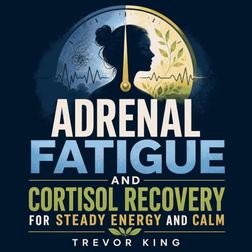 『Adrenal Fatigue and Cortisol Recovery for Steady Energy and Calm』のカバーアート