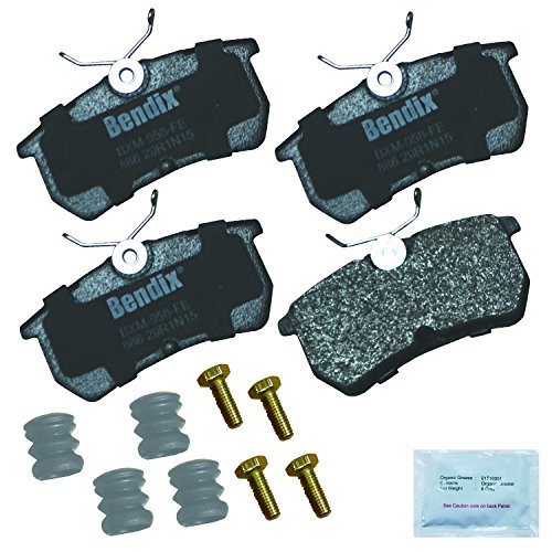 Image of Bendix Priority1 CFM886 Semi-Metallic Rear Brake Pads for Ford Fiesta 2019-2014, Focus 2007-2001