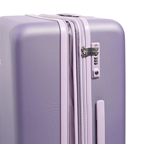 Image of Vera Bradley Women's Hardside Rolling Suitcase Luggage, Purple Shimmer, 22 inch Carry On, 26 inch Check In, & 29 inch Check In