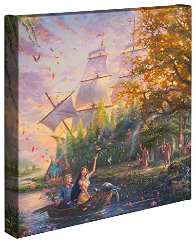 Thomas Kinkade Studios Disney Pocahontas 14 x 14 Gallery Wrapped Canvas