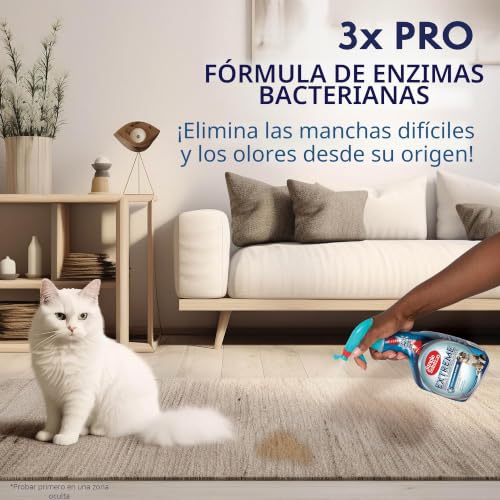 Miniatura 5 de Simple Solution Eliminador Extremo De Manchas Y Olores De Mascotas, Limpiador Enzimático Con Un Poder De Limpieza 3x Pro-Bacterias - 945ml Paquete De 1
