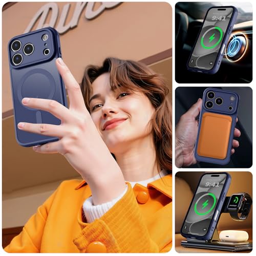 Image of MOCCA Magnetic Shockproof for iPhone 17 Pro Max Case,Deep Blue