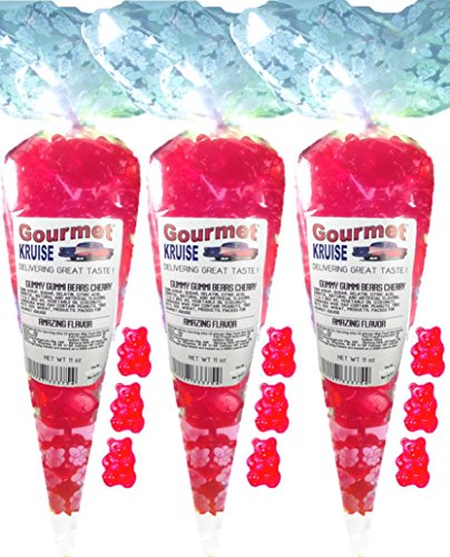 Red Gummy Bears Wild Cherry 3 Pack miniatura 1