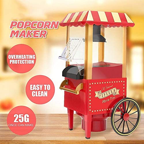 ksamwjf Popcorn-Maker Popcorn-Maschine, Heißöl-Kino-Stil Popcorn-Antihaft-Kessel, Bar, Restaurant usw – Bild 3