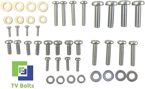 Juego completo de tornillos y arandelas de montaje LG TV - Se adapta a cualquier tamaño de TV