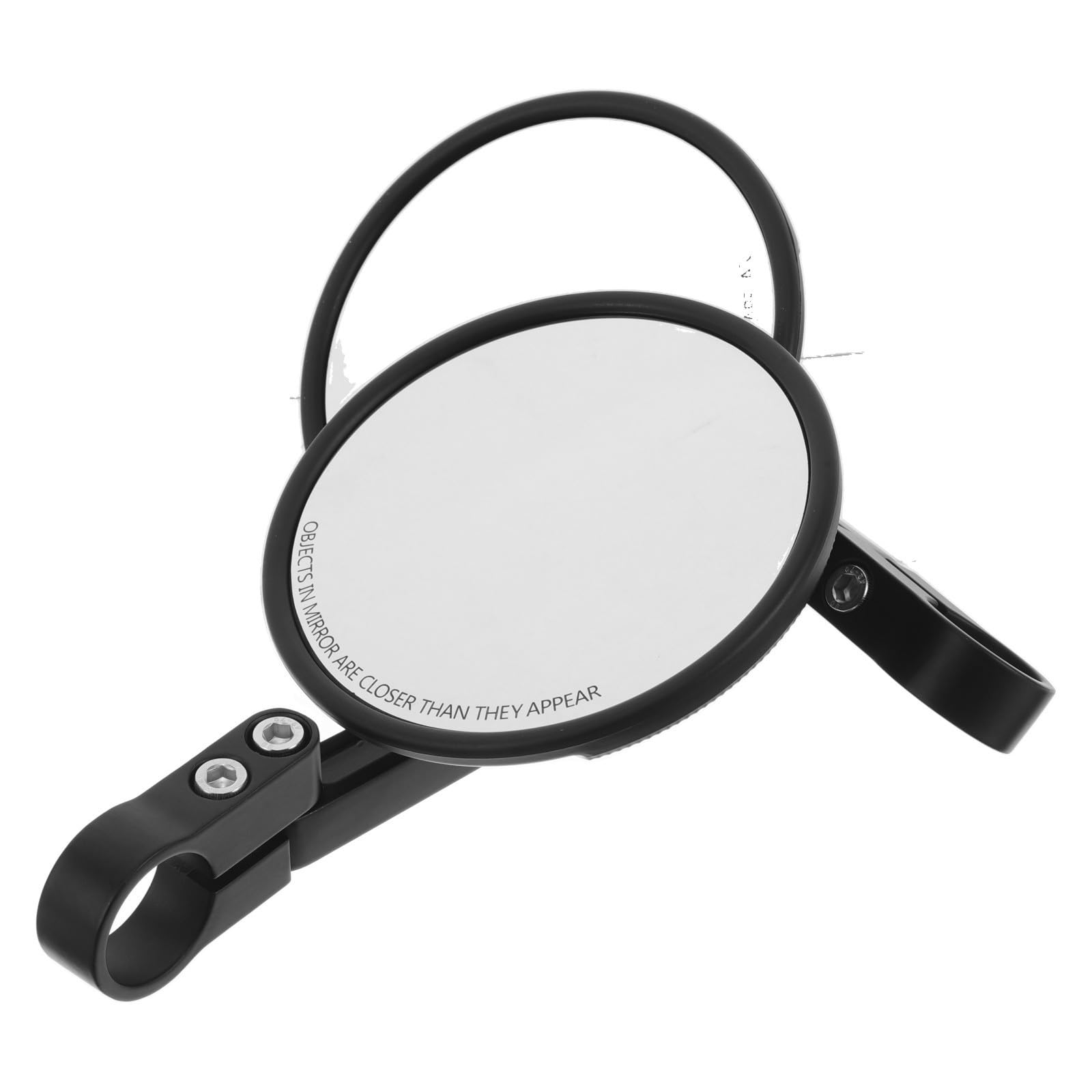 PRETYZOOM Rétroviseurs de Guidon pour Vélo Universels 2 Pièces, Montage Facile Guidon 22-24mm, Miroir Rotatif en Plastique et Verre pour Vélo de Montagne et Route, Sécurité Améliorée