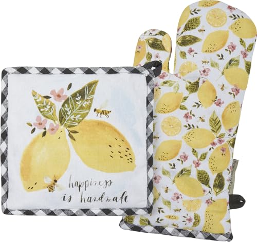 Primitives by Kathy Happiness is Handmade Kitchen Potholder Set