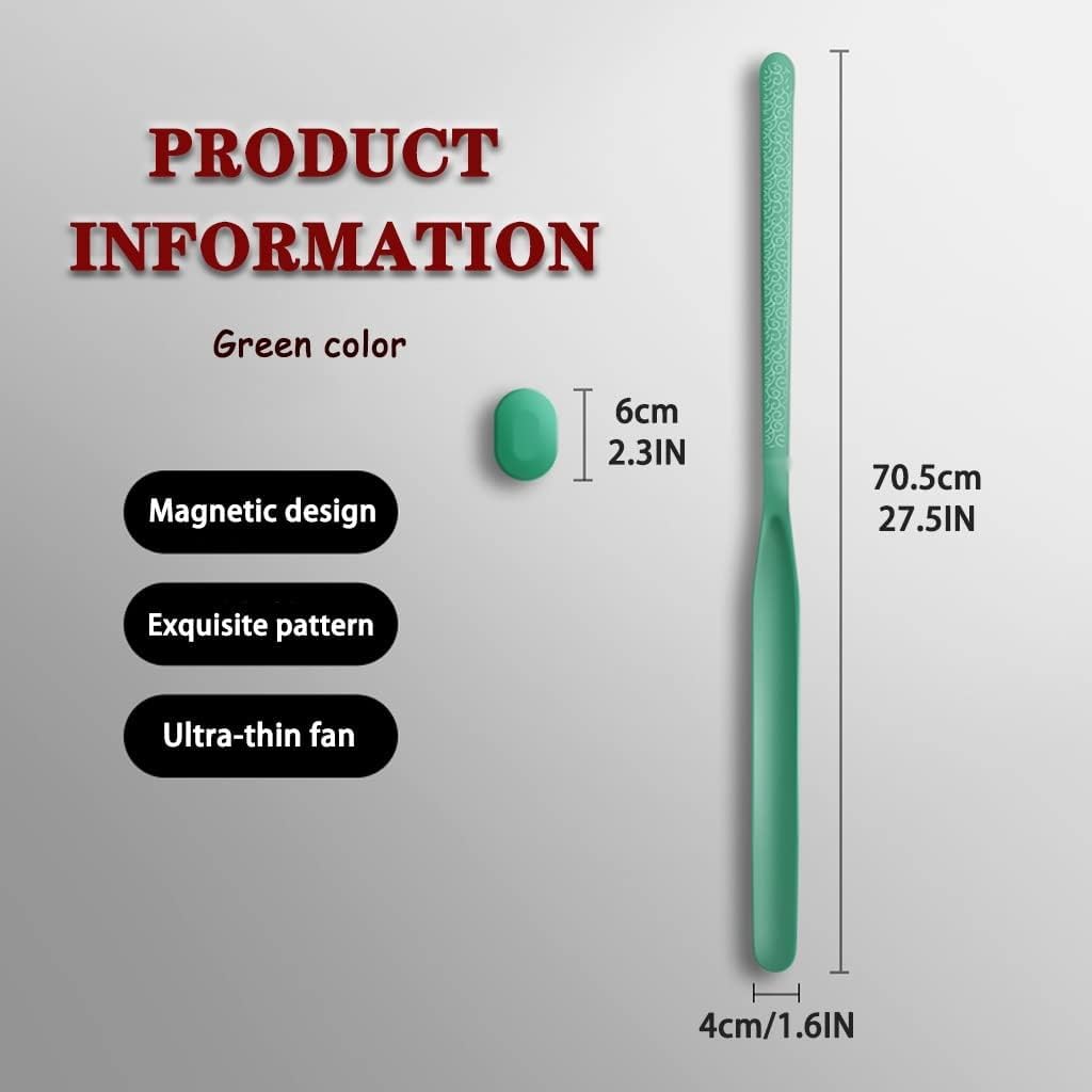 Calzascarpe con manico lungo for anziani, design magnetico(Green Color)