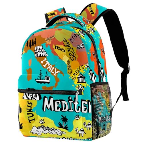RODAILYCAY Mochila de viaje con velas de muñeco de nieve navideño, mochila para computadora portátil, mochila de escuela secundaria, mochila grande para libros para hombres y mujeres, Multicolor 9