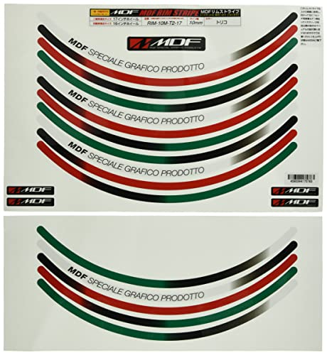 エムディーエフ リムストライプ トリコローレタイプ トリコ 10mm幅 17インチ RIM-10M-T2-17
