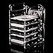 3.5in Hard Drive Bracket, Desktop Transparent Acrylic Hard Drive Bracket, DIY 3.5in Hard Disk Shelf HDD Cage (6 Layers)