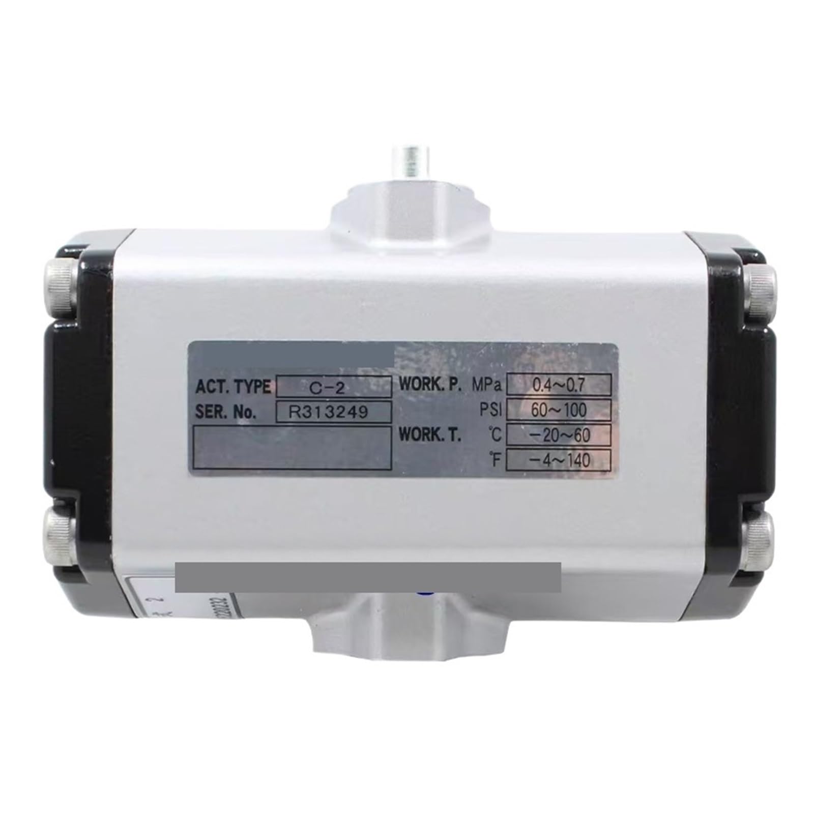 Vanne à bille pneumatique Kitz C-UTE C-2 acier inoxydable 306 pour réseau d'air
