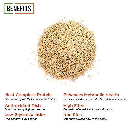 Image of Chef Urbano White Quinoa 5 kg | | Saponin Free | Higher Mineral Content Than Rice | Rich in Protein & Fiber | Diabetic Friendly | Aids Weight Loss | Gluten Free | Vegetarian | Non GMO | Diet Food