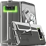 CASE FORCE Note 8 Case [Thrust Series] Best Ultimate for Girls Women Men, Kickstand Heavy Duty Military Grade Drop Protection,Clear TPU Unique Custom Design Cover