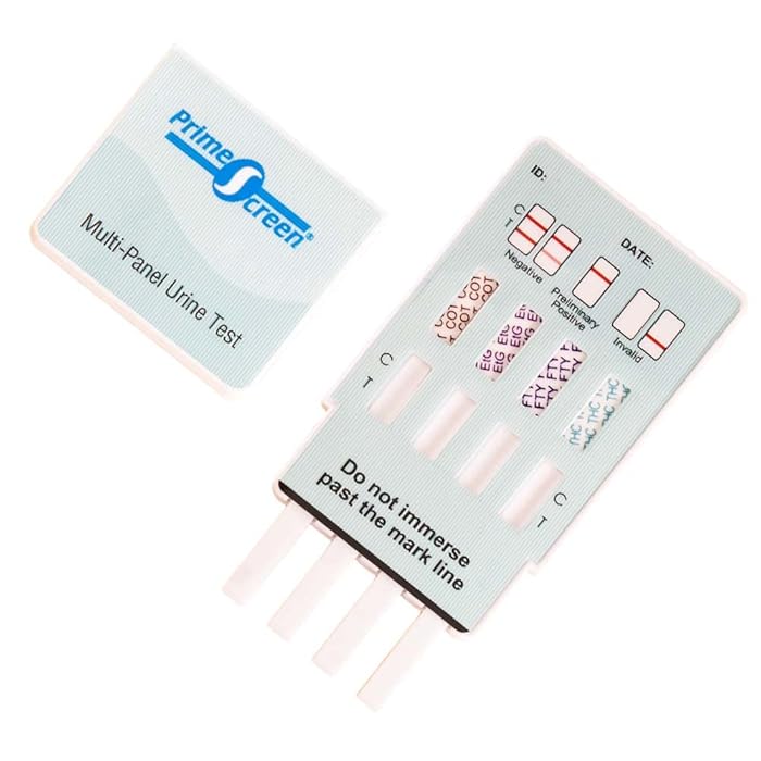 Buy Prime Screen [5 Pack] 4 Panel Urine Test Kit Testing THC, Nicotine