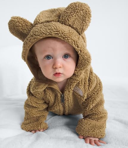 Image of THE NORTH FACE Baby Campshire Full Zip Hoodie | Cozy Fleece Winter Jacket for Toddlers, With Mittens & Attached Bear Ear Hood