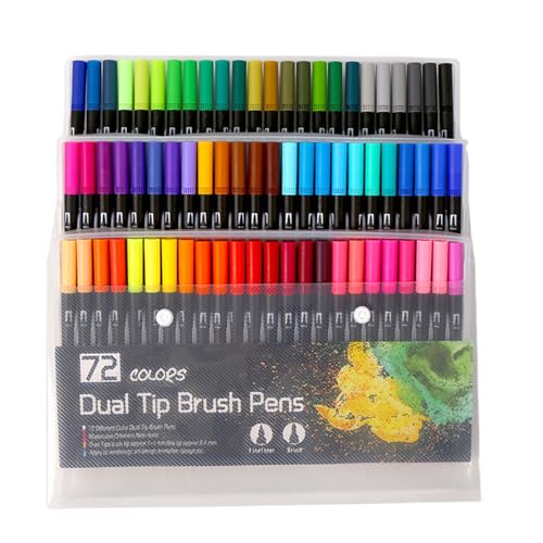 Feutre aquarelle double pointe lot de 36 à 100 marqueurs dessin