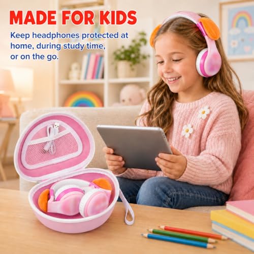 ANKHOH Kids Headphone Case for eKids, for Beats Solo4 Headphones, LightPink by ANKHOH - Used condition - Image 8