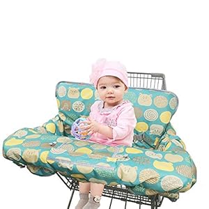 Shopping Cart Covers for Baby Girl boy, Large High Chair Cover with Cell Phone Holder for Toddler boy Girl, Grocery Cart…