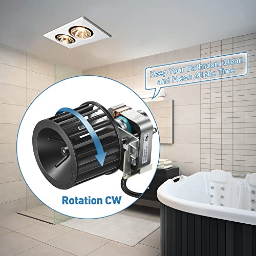 Ceoighe Bathroom Exhaust Fan Motor, S97009796 Fan Blower Assembly Compatible With Nutone Broan Bulb Ceiling Heater, 70 Cfm 120V (1 Pcs) #TOP5