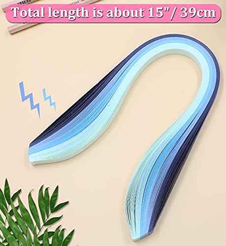 Zorfeter 9 Sets Multi-Color Quilling Paper Strips Kits 900 Strips 42 Colors, 10Mm Width, 15" Length #TOP2