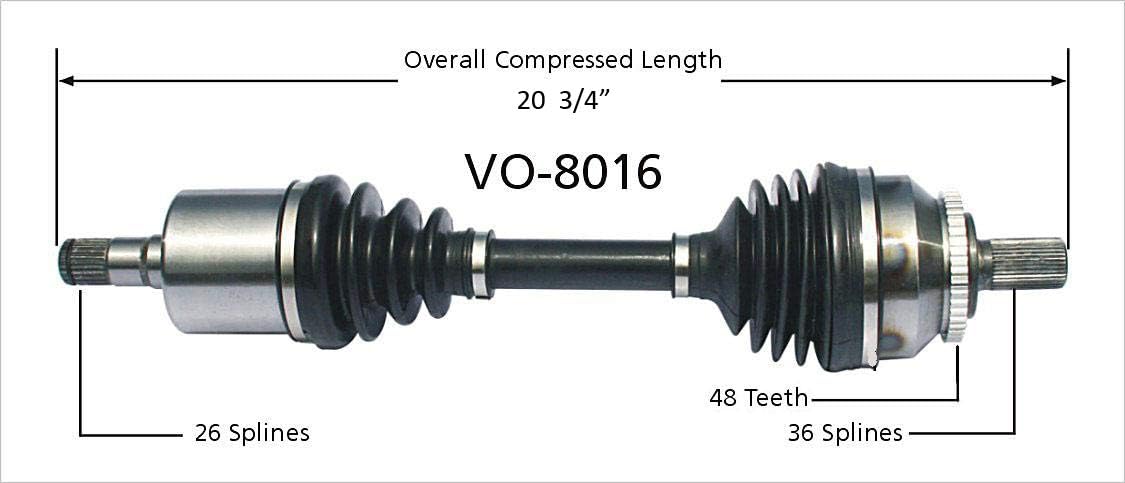 VO-8016 CV Axle Shaft