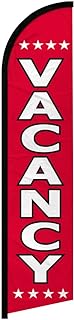 Vacancy Windless Banner Advertising Flag - Perfect for Apartments, Condos, Real Estate, Self-Storage