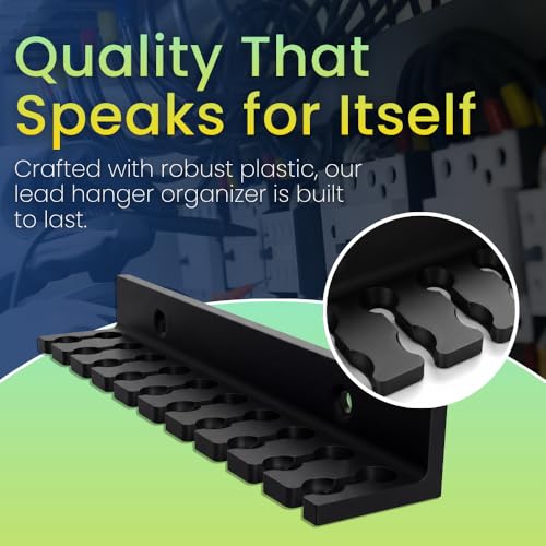 Image of Wall Mount Test Leads Probe, Banana Cables Organizer for Tidy and Efficient Cable Hangers for Test Leads, Easy Access for Increased Productivity and Lead Management
