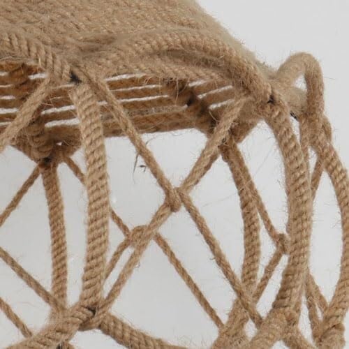 Lámpara de techo de metal con cesta de flores ideal para dar un toque acogedor al salón 5