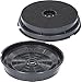 Lot de 2 filtres à charbon actif pour hotte aspirante Diamètre 190 mm Convient pour Refsta K25, Zanker 902979378/4, Tecnowind type H, Whirlpool 484000008647