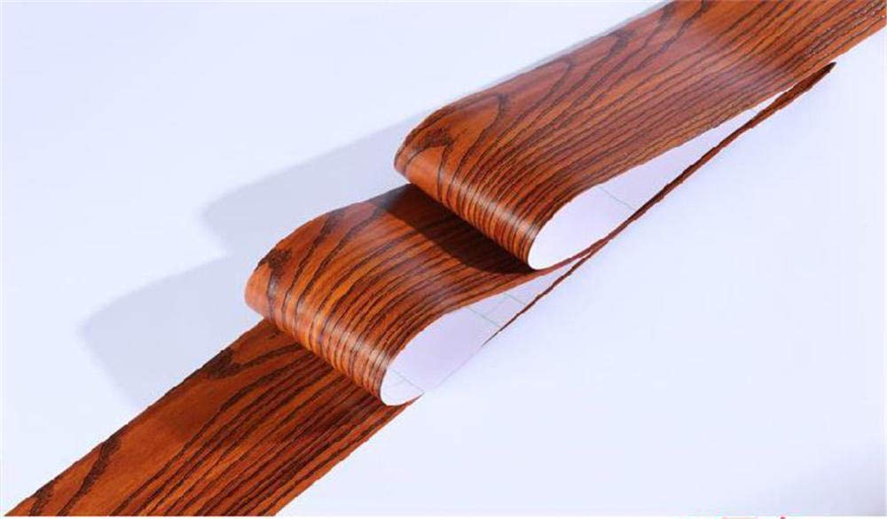 uoXHFdh Self-Adhesive Wallpaper Border Sticker for Walls and Ceiling Multicolor Multiple Sizes(Embossed Rosewood,12CM X 500CM)