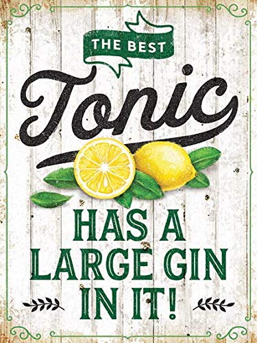 The Original Metal Sign Co. Small (150 x 200mm) - Gin and Tonic