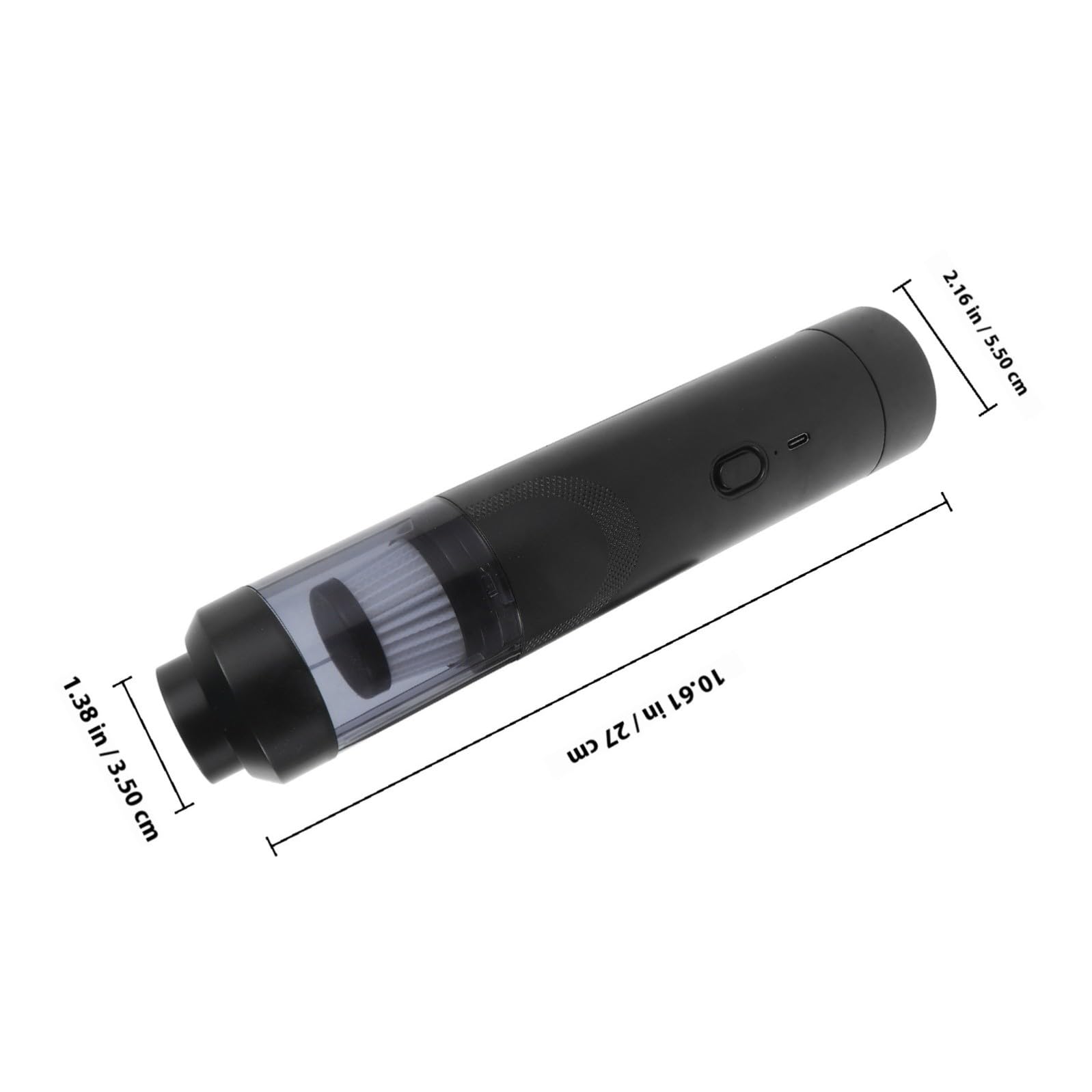 Alasum Aspirapolvere Portatile per Auto senza Fili, Design Cordless Compatto in Plastica con Accessori Multipli e Sacchetto la Pulizia di Casa e Animali