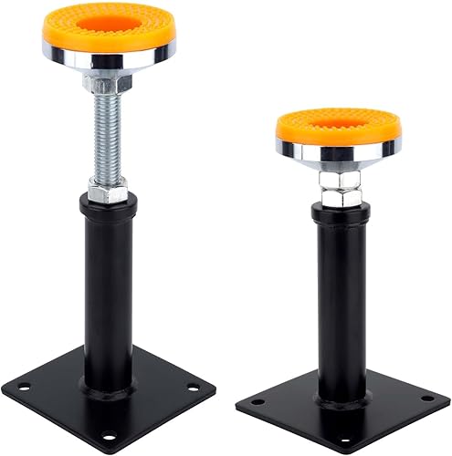 Paquete de 2 unidades de absorción de impactos antideslizantes, gato de soporte ajustable para el suelo, triturador de basura, soporte de