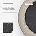 brunolie SnugNest Hundebett 70 cm – Weiches Bouclé-Gewebe, rutschfeste Unterseite, Tragegriff, Waschbarer Bezug, Hochwertige Polsterung, Für Mittelgroße Hunde, Mittelgrau