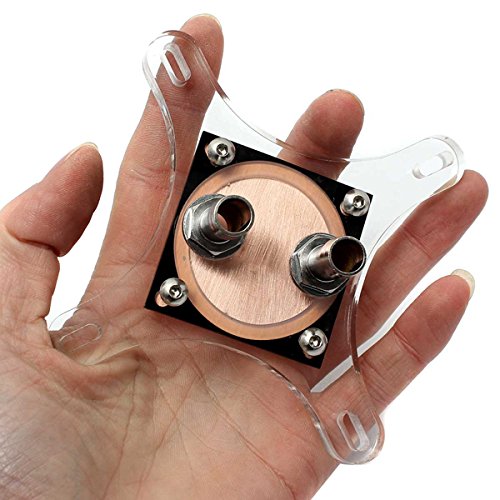 Ochoos Water Cooling Block 50mm Copper Base Cool Inner Channel for AMD Intel CPU